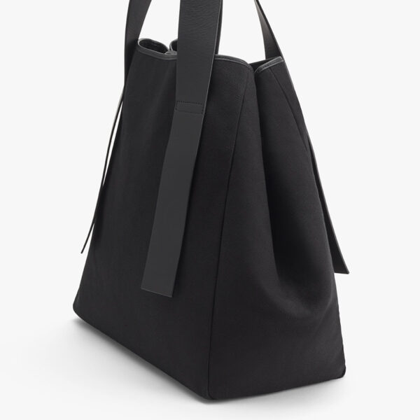 New Design Reusable Canvas Bag Grocery Shopping Cloth Bags Pu Handles - 영상 2