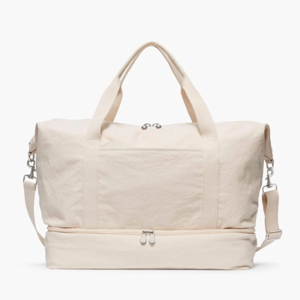 Women's Fashion Lightweight Expandable Double Shoulder Strap Large Capacity Travel Duffel Bag