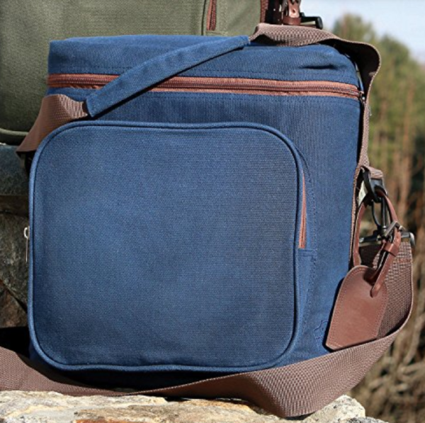 OEM Top Quality Travel Insulated Tote 6 Bottle Leather Wine Luxury Weekender Bag with Shoulder Strap - Image 3