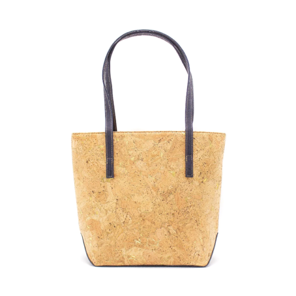 Lightweight Cotton Canvas Cork Tote Travel Shoulder Bag for Women and Men