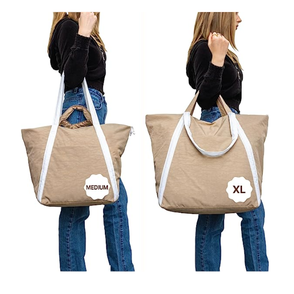 Fashion Multi Function Recycled Canvas Tote Bags with Beautiful Pattern for Women Go Window-shopping Beach Play - Image 3