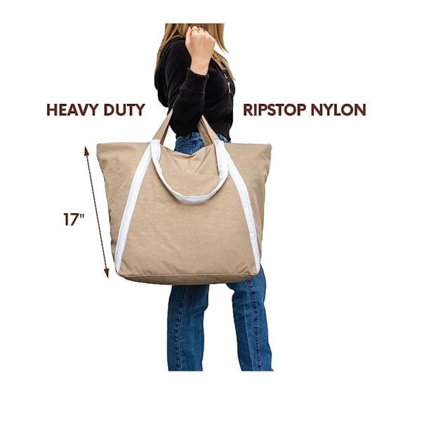 Fashion Multi Function Recycled Canvas Tote Bags with Beautiful Pattern for Women Go Window-shopping Beach Play - Image 4