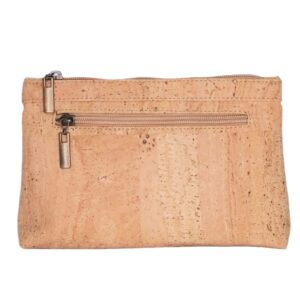 High Quality Waterproof Natural Cork Makeup Bags Cork Private Label Cosmetic Bag