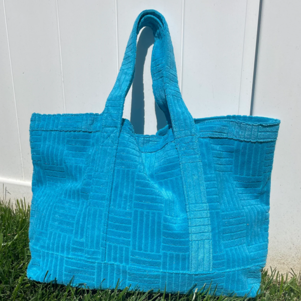 Customization Fashion Terry Handbags Summer Beach Towel Bag Tote Bag Terry Toweling Cosmetics Bag - Bild 4