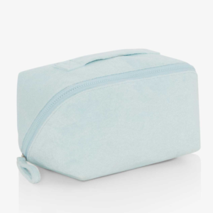 Terry Cloth Makeup Bag, Cute Cosmetic Pouch Aesthetic Pastel Travel Organizer