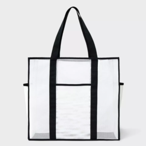 Fashion Travel Handbags Clear Mesh Shoulder Bag Transparent Tote Beach Bag