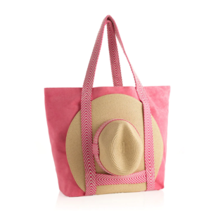 Hat Carrying Tote Bag Large Neutral Beach Towel Travel Tote