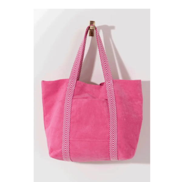 Hat Carrying Tote Bag Large Neutral Beach Towel Travel Tote - Image 4
