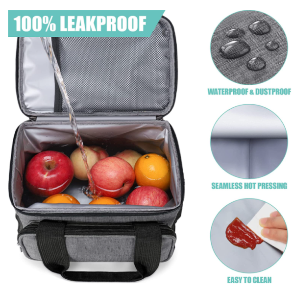 Foldable Polyester Portable Soft Sided Cooler Bag Modern Picnic Lunch Bag - Image 5