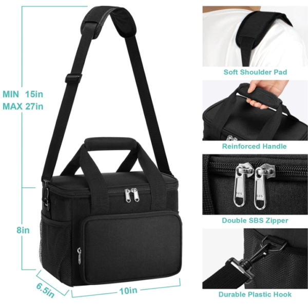 Foldable Polyester Portable Soft Sided Cooler Bag Modern Picnic Lunch Bag - Image 6