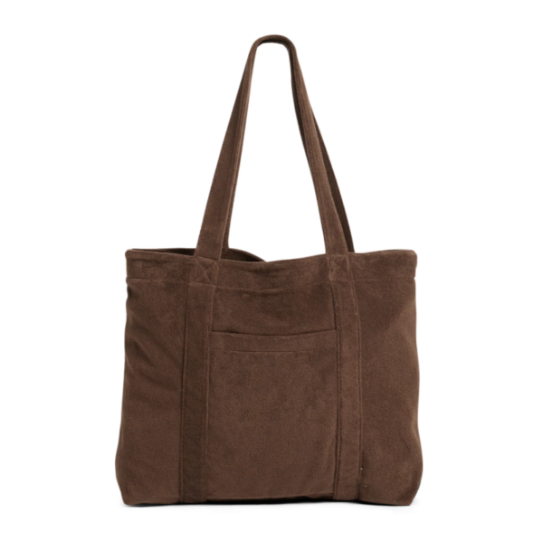 Custom Embroidery logo Reusable Terry Beach Tote Bag Terry Shopping Bag Terry Beach Bag - Image 3