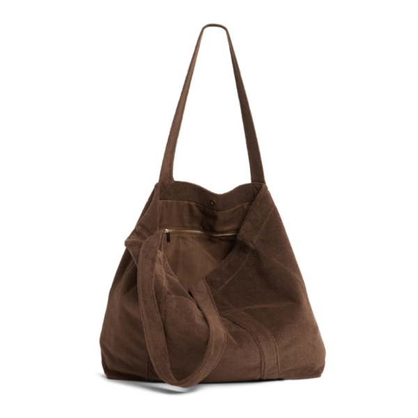 Custom Embroidery logo Reusable Terry Beach Tote Bag Terry Shopping Bag Terry Beach Bag - Image 4