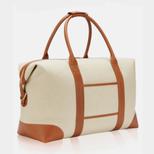 New Arrival New Design Women Linen Duffle Bags Large Canvas Gym Duffle Travel Bag