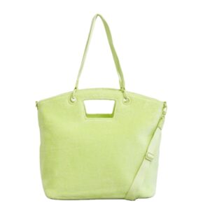 Summer New Arrival Women's Terry Beach Bag Customized Soft Fashion Terry Tote Bag