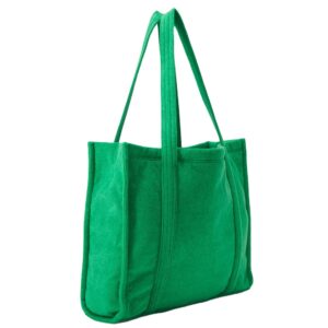 New Summer Terry Beach Bag Large Terry Women's Terry Cloth Beach Travel Toweling Tote Bag