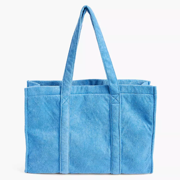 New Summer Terry Beach Bag Large Terry Women's Terry Cloth Beach Travel Toweling Tote Bag - Image 5