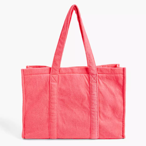New Summer Terry Beach Bag Large Terry Women's Terry Cloth Beach Travel Toweling Tote Bag - Image 6