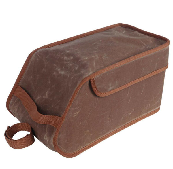 Bike Rear Bag Saddle Case Waxed Canvas Cooler Pack Insulated Storage Tail Box Motorcycle Luggage & Saddlebags - Image 4