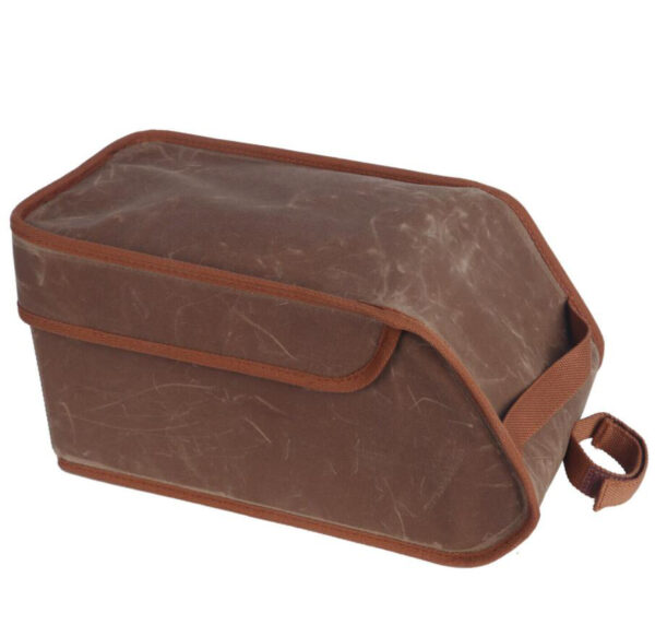 Bike Rear Bag Saddle Case Waxed Canvas Cooler Pack Insulated Storage Tail Box Motorcycle Luggage & Saddlebags - Image 5