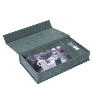 Wholesale Customization Photo Prints Storage Display Jewelry Packaging Gift Box Linen Paper Box Bag