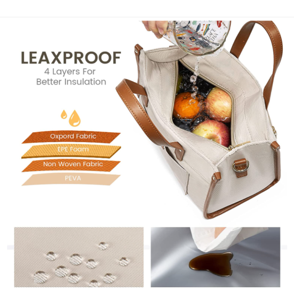 Shenzhen Manufacturer Women Insulated Lunch Box Reusable Durable Leakproof Large Spacious Cooler Tote - Bild 5