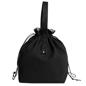 Canvas Drawstring Lunch Bag Reusable Lunch Bag Large Foldable Portable