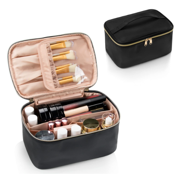 Makeup Bag, Portable Cosmetic Bag, Large Capacity Travel Makeup Case Organizer