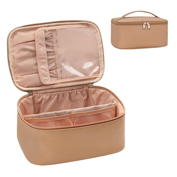Makeup Bag, Portable Cosmetic Bag, Large Capacity Travel Makeup Case Organizer - Bild 6