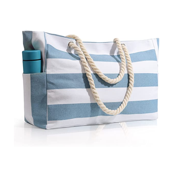 Waterproof Beach Tote Bag, Beach Bags for Women with Zipper, Beach Bags Waterproof  Swim Pool Bag. - Image 6