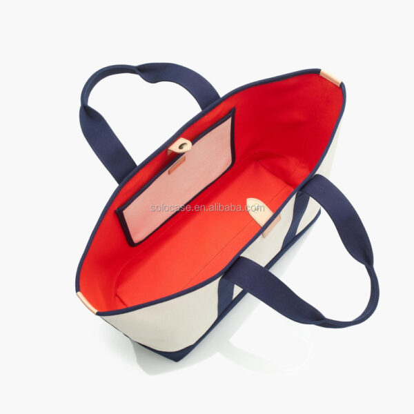 Canvas Weekend Bag Perfect for Overnight - 画像 4