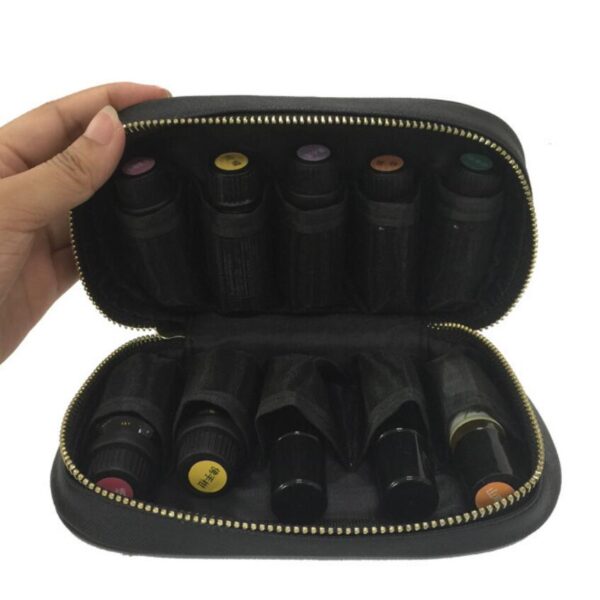 Essential Oil Carrying Bag 5ml 10ml Bottles Travel Storage Zipper Pouch Case - 영상 4