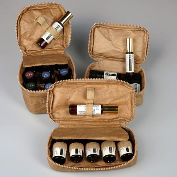 Essential Oil Carrying Bag 5ml 10ml Bottles Travel Storage Zipper Pouch Case - 영상 6