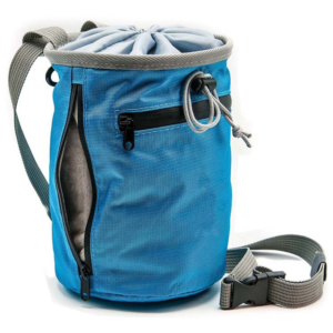 Polyester Large Chalk Bag Rock Climbing Bouldering Bucket Stand Bag for Lifting with Belt