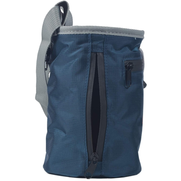 Polyester Large Chalk Bag Rock Climbing Bouldering Bucket Stand Bag for Lifting with Belt - 영상 2