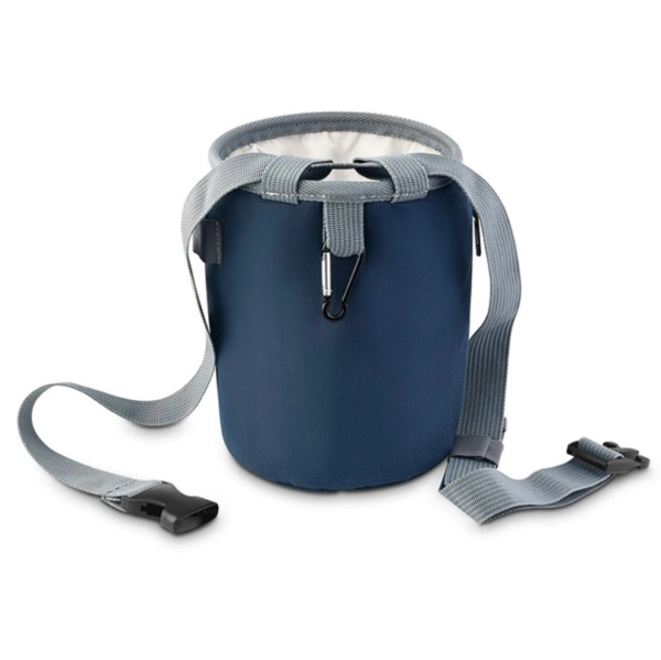 Polyester Large Chalk Bag Rock Climbing Bouldering Bucket Stand Bag for Lifting with Belt - 영상 4