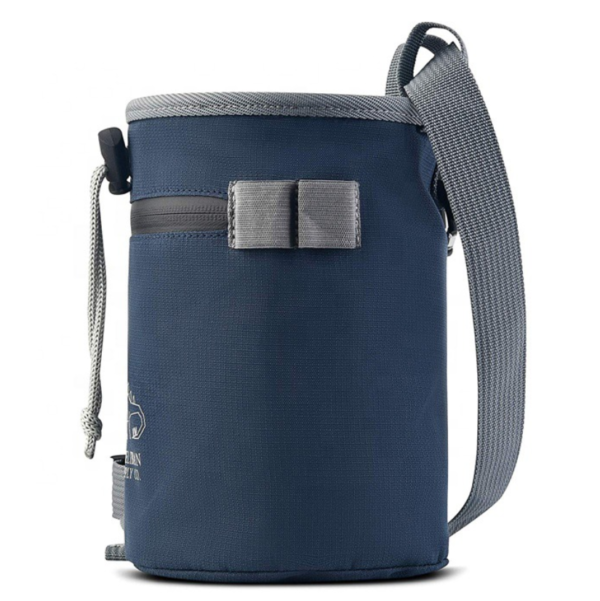 Polyester Large Chalk Bag Rock Climbing Bouldering Bucket Stand Bag for Lifting with Belt - 영상 5