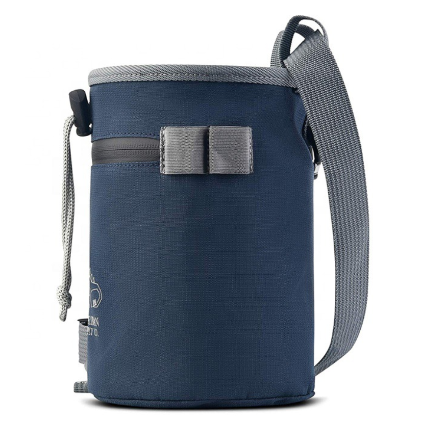 Polyester Large Chalk Bag Rock Climbing Bouldering Bucket Stand Bag for Lifting with Belt - Imagem 5
