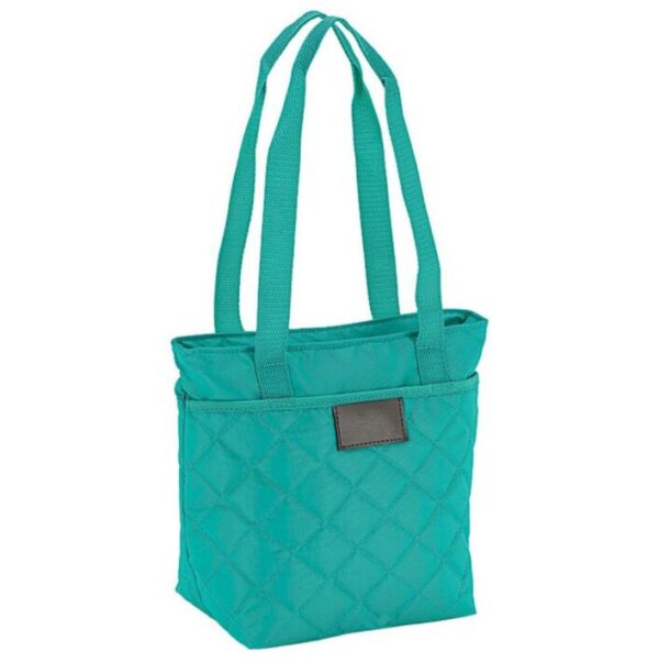 Chic Watertight 9-Can Cooler Quilted Lunch Tote Bag - Image 3