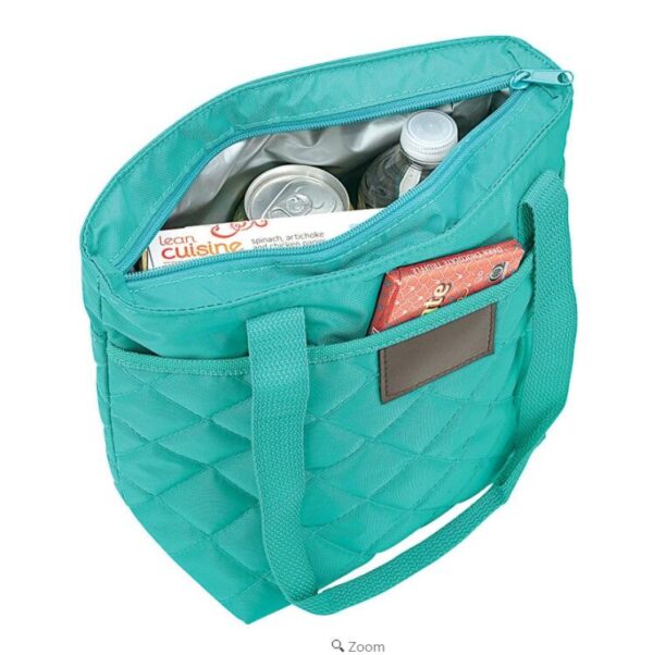 Chic Watertight 9-Can Cooler Quilted Lunch Tote Bag - Image 5