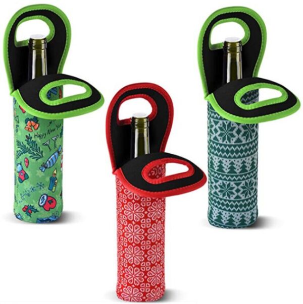 Ready to Shipping Wine Bag Insulated, Portable Neoprene Wine Tote Holders and Wine Carrier Bag - Bild 6