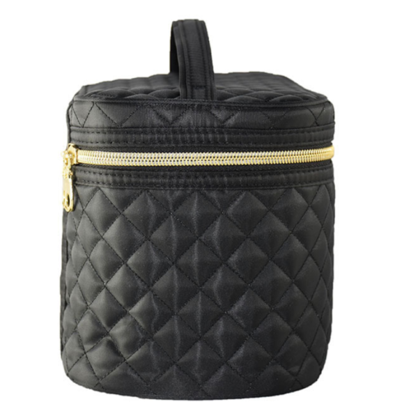 Quilted Nylon Travel Carry Case for Wigs with Interior Mirror - 영상 5