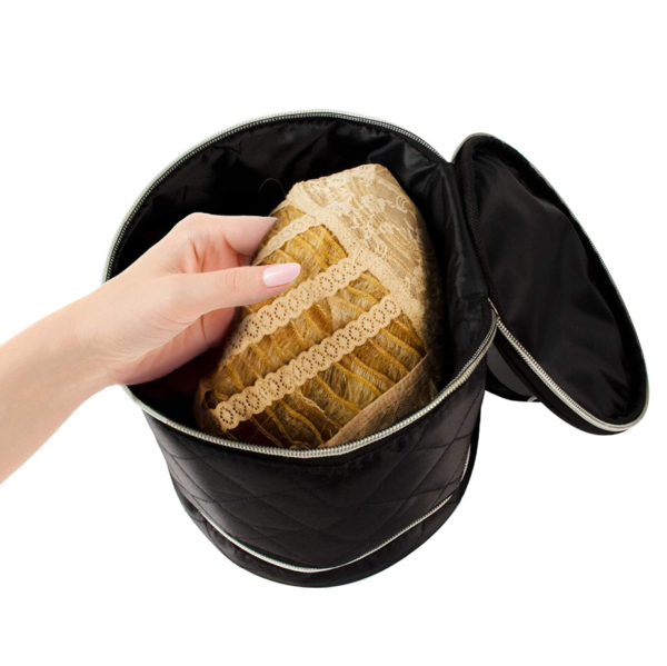 Quilted Nylon Travel Carry Case for Wigs with Interior Mirror - 영상 6