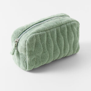 Towel-effect Toiletry Bag With Zip Fastening
