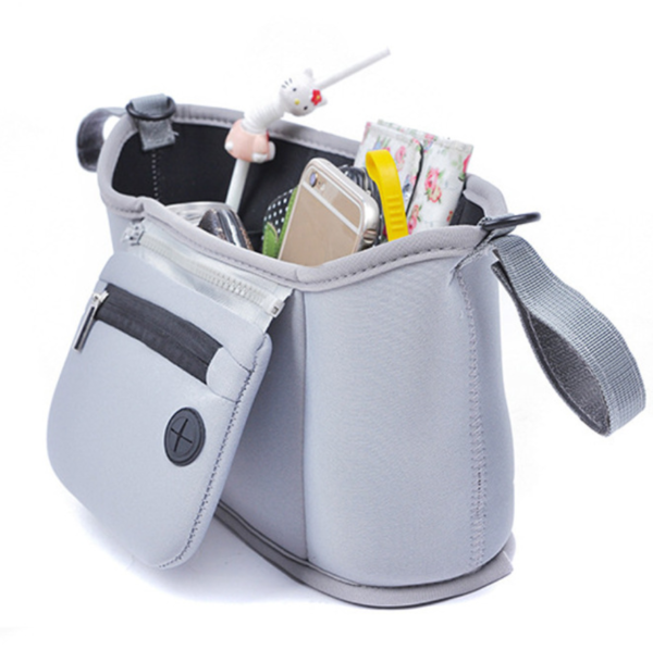 Neoprene Baby Stroller Organizer Bag with Cup Holders