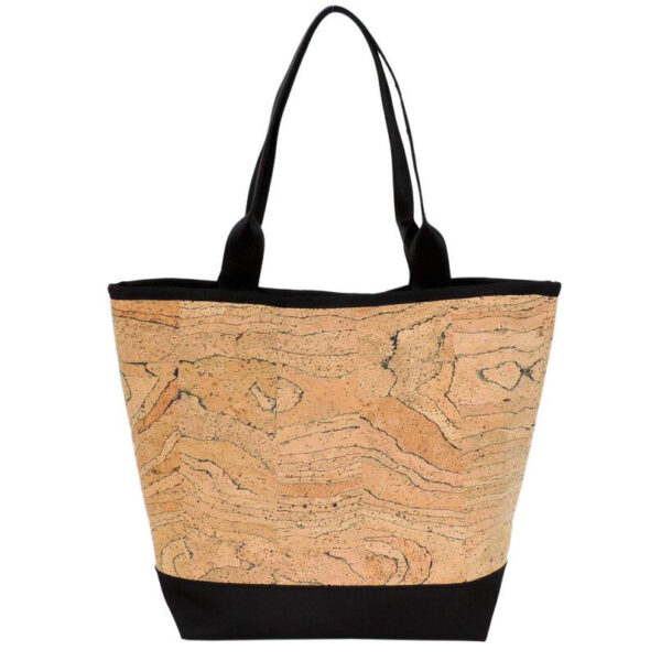 Natural Cork Leather Women's Tote Bag New Design Gold Portugal Cork Handle Recycled Cork Material Stylish Shopping Bag - 영상 5