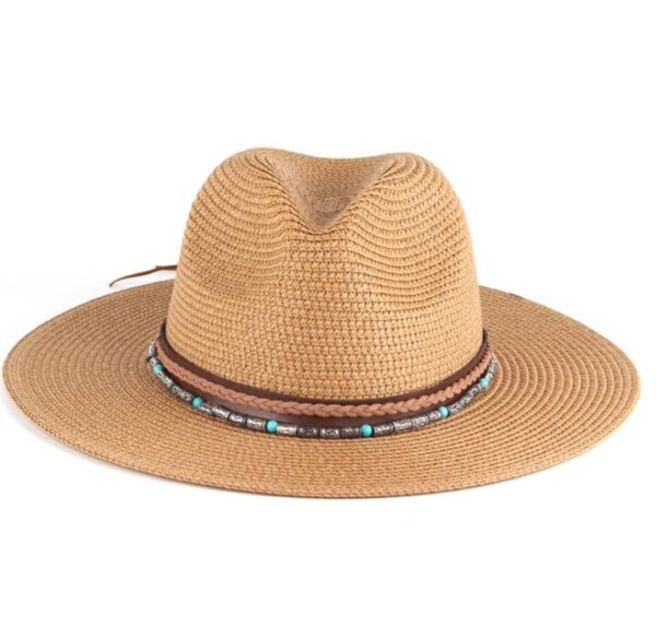 Eco-Friendly Large Carryall Tote Fashionable Hat-Set of 2 Premium Beach Bag Bundle - صورة 3