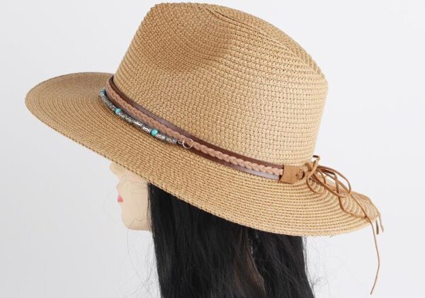 Eco-Friendly Large Carryall Tote Fashionable Hat-Set of 2 Premium Beach Bag Bundle - صورة 5