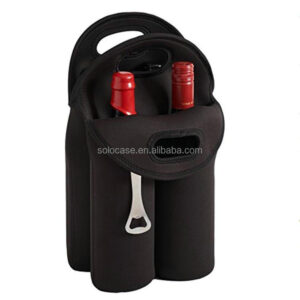 4 Pack Insulated Beer Bottle Carrier Fits 750ml 22oz Bottles Cooler Bags
