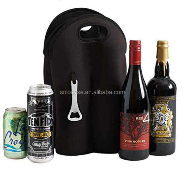4 Pack Insulated Beer Bottle Carrier Fits 750ml 22oz Bottles Cooler Bags - Image 4
