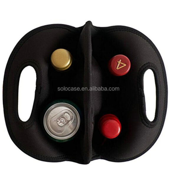 4 Pack Insulated Beer Bottle Carrier Fits 750ml 22oz Bottles Cooler Bags - Image 6